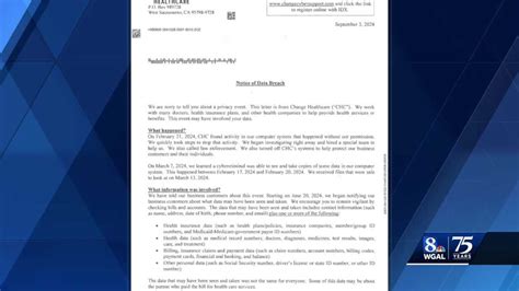 Change Healthcare Data Breach Letter