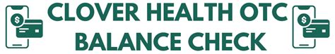 Clover Health Otc Balance Check