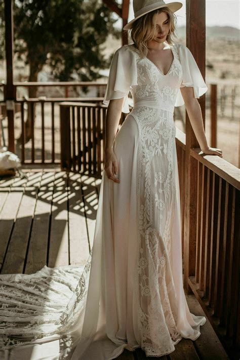 Romantic Bohemian Wedding Dress Ideas for Your Dream Day