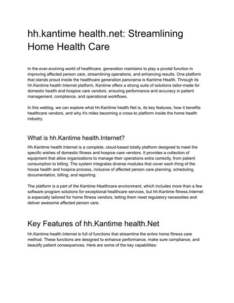 Www.kantime Health.net